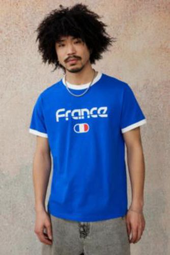 UO - T-shirt à bordures contrastantes France en Bleu taille: 2XS - Urban Outfitters - Modalova