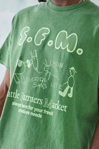 UO - T-shirt Seattle Farmers Market vert - Urban Outfitters - Modalova