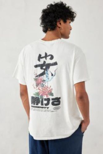 UO - T-shirt Japanese Serenity blanc taille: Medium - Urban Outfitters - Modalova