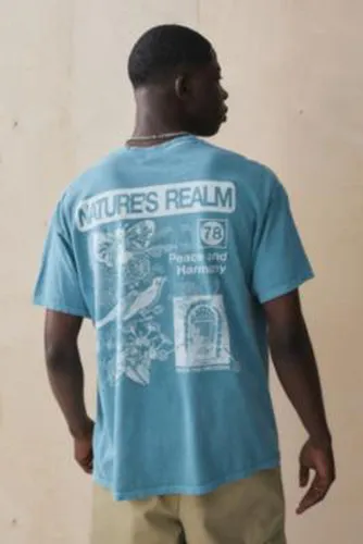 UO - T-shirt Natures Realm bleu sarcelle par taille: XS - Urban Outfitters - Modalova