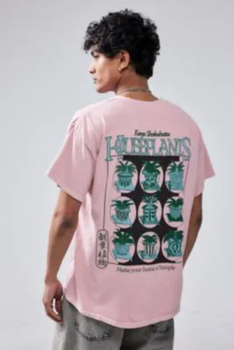T-shirt UO Plantes d'intérieur par en Rose taille: 2XS - Urban Outfitters - Modalova