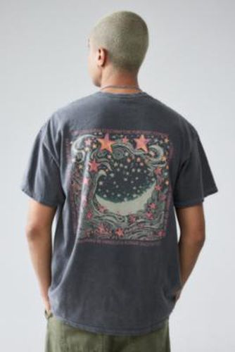 T-shirt UO noir délavé lune et étoiles par taille: Small - Urban Outfitters - Modalova