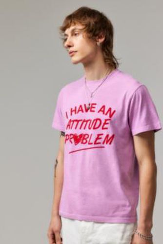 T-shirt UO J'ai Un Problème D'attitude par en Rose taille: 2XS - Urban Outfitters - Modalova