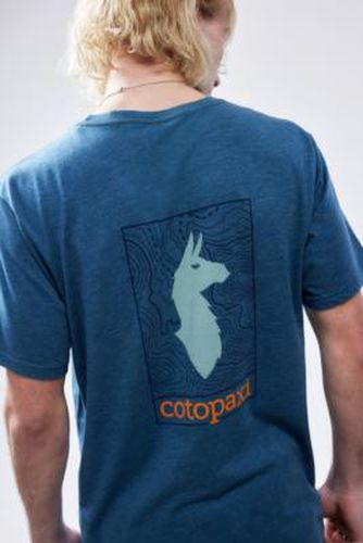 T-shirt imprimé carte avec lama bruce spruce en Bleu taille: Large - Cotopaxi - Modalova