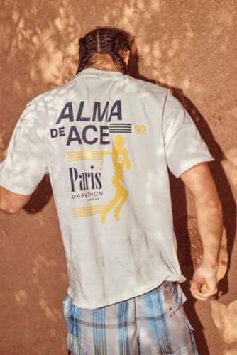 T-shirt Paris Marathon écru en Blanc taille: Small - Alma de Ace - Modalova