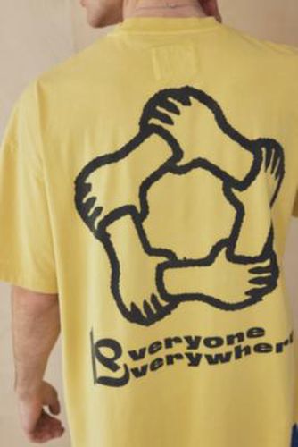 T-shirt Everyone Everywhere jaune taille: Small - Raised on Denim - Modalova