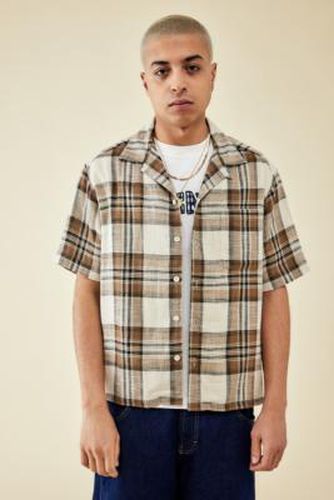 Chemise à manches courtes en gaze à carreaux en Marron taille: Small - BDG - Modalova