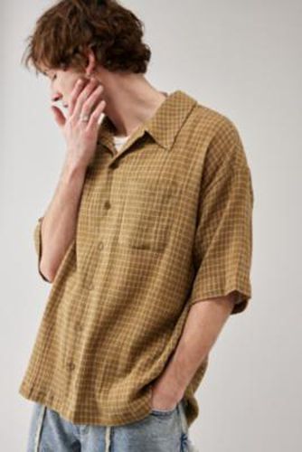 Chemise à carreaux UO par en Sable taille: 2XS - Urban Outfitters - Modalova