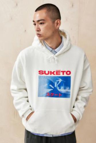 Sweat à capuche Suketo écru UO par en taille: XS - Urban Outfitters - Modalova