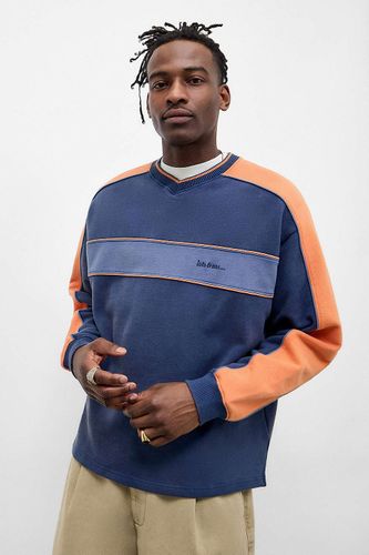 Iets frans. Navy Zach V-Neck Tipped Sweatshirt en taille: TTP - iets frans... - Modalova
