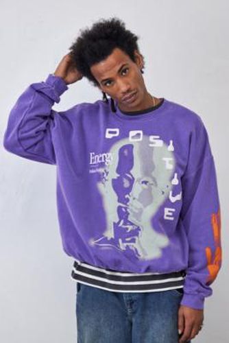 UO - Sweatshirt à imprimé métavers Positive Energy violet - Urban Outfitters - Modalova