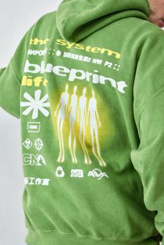 UO - Sweat à capuche Blueprint vert par taille: XS - Urban Outfitters - Modalova