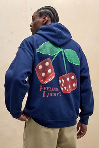 Sweat à capuche UO Navy Feeling Lucky par en taille: Medium - Urban Outfitters - Modalova