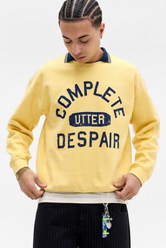 UO Yellow Utter Despair Sweatshirt par en taille: XS - Urban Outfitters - Modalova