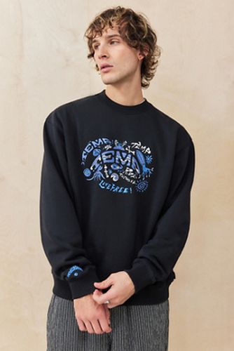 UO Exclusive Black Ride The Wave Sweatshirt en taille: Small - Temp Surf Co - Modalova