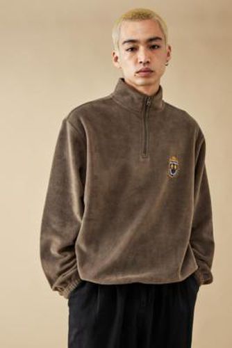 Sweatshirt à col cheminée en polaire couleur chocolat en Marron taille: 2XS - BDG - Modalova