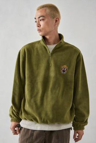 Sweatshirt en polaire à encolure montante vert olive taille: 2XS - BDG - Modalova