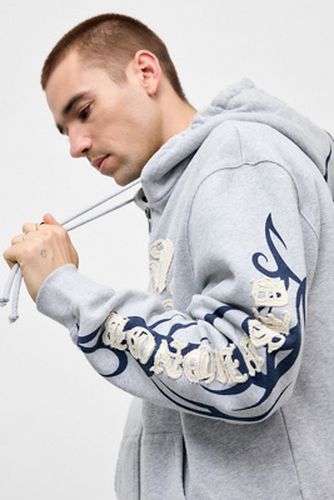 Sweat à capuche chiné avec appliqué de tatouage taille: Medium - Ed Hardy - Modalova