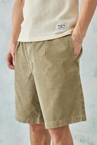 Short à double plis en velours côtelé sable - Loom - Modalova