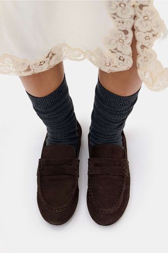 Mocassins en daim marron Wrenn en taille: UK 4 - BDG - Modalova