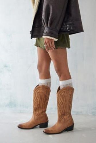 UO - Bottes Western beige Cassidy en cuir - Urban Outfitters - Modalova