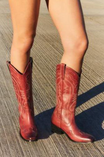 UO - Santiags Dallas en cuir rouges par taille: UK 4 - Urban Outfitters - Modalova