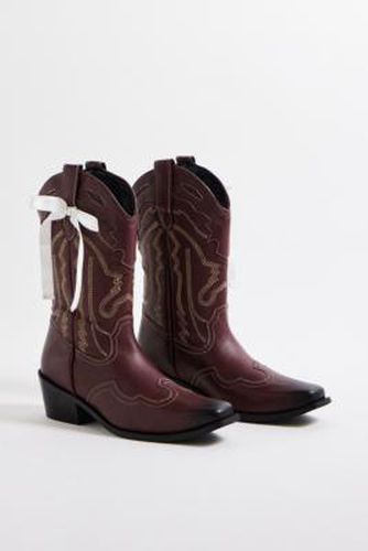 Bottes western brodées UO Bow Texas par en taille: UK 4 - Urban Outfitters - Modalova