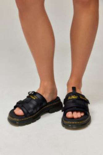 Black Ayce Leather & Webbing Slide Sandals taille: UK 4 - Dr. Martens - Modalova