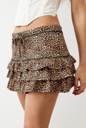 Leopard Print Rara Mini Skirt en taille: 2XS - Archive At UO - Modalova