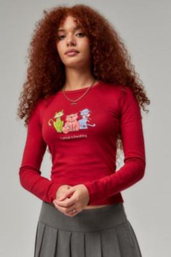 T-shirt manches longues UO Cattitude par en taille: XS - Urban Outfitters - Modalova