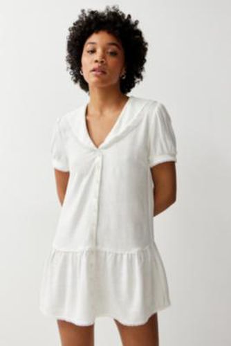 Camile Linen Mini Dress en White taille: XS - Archive At UO - Modalova