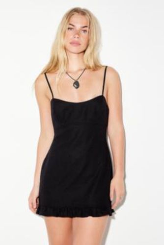 Faye Linen Mini Dress en Black taille: Small - Archive At UO - Modalova