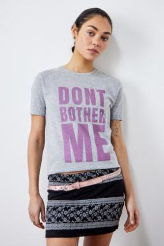 T-shirt Don't Bother Me upcyclé en Gris taille: XS - Urban Renewal - Modalova