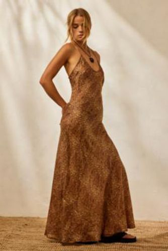 Made From Remnants Paisley Silk Maxi Dress en Gold taille: XS/Small - Urban Renewal - Modalova