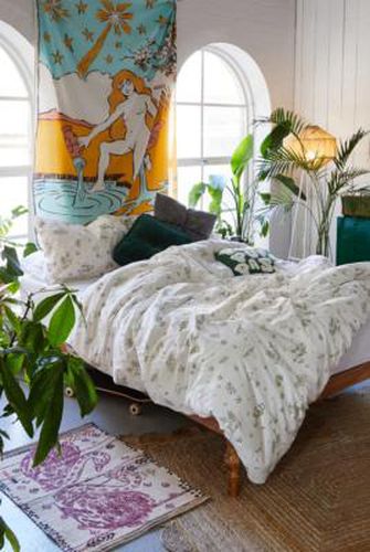 Parure de lit à motif champignons de type croquis - Urban Outfitters - Modalova