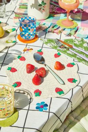 Set de table à motif fraises par en Rouge - Urban Outfitters - Modalova