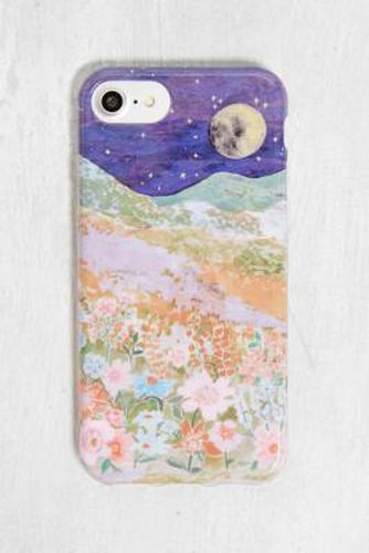 Coque de téléphone pour iPhone SE paysage lune florale - Urban Outfitters - Modalova