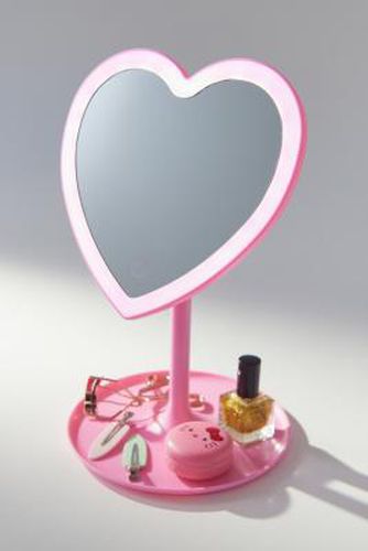 UO - Miroir de maquillage coquet en forme de caur par en Rose - Urban Outfitters - Modalova
