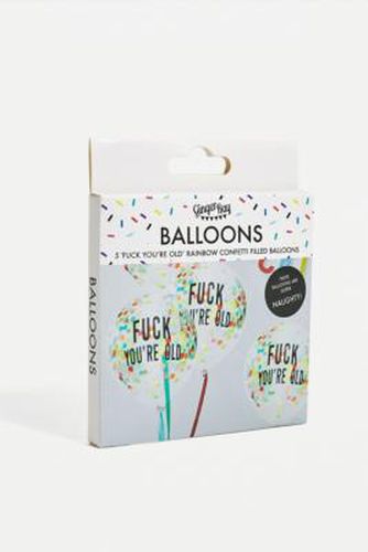 Lot de ballons confettis d'anniversaire F**k You're Old arc-en-ciel en Variées - Ginger Ray - Modalova