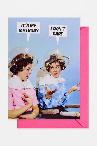Carte de vaux d'anniversaire I Don't Care par en Assorti(e) taille: TAILLE UNIQUE - Urban Outfitters - Modalova