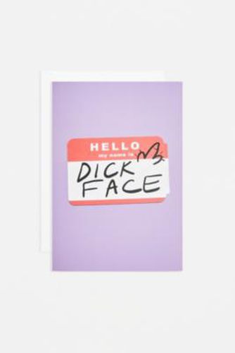 Carte de vaux Hello D*ck Face par en Violet clair - Urban Outfitters - Modalova