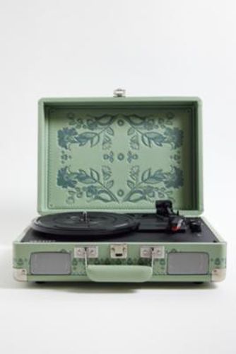 UO Exclusif Folklore Floral Cruiser Vinyle Platine Avec Bluetooth Entrée & Sortie en taille: TAILLE UNIQUE - Crosley - Modalova