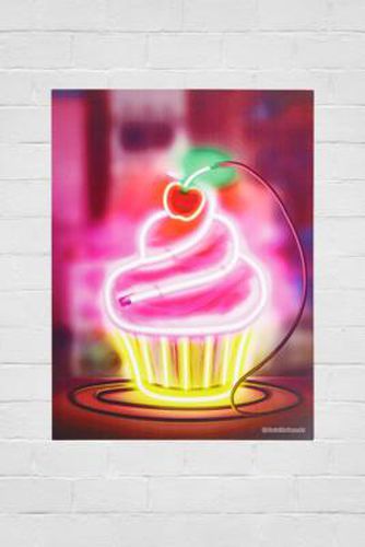 Affiche murale cupcake fluo - Urban Outfitters - Modalova