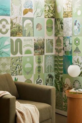 Kit d'images autocollantes grand format vert pastel - Cai & Jo - Modalova