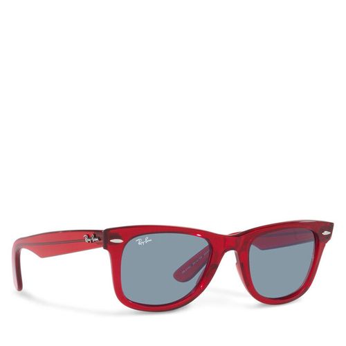 Lunettes de soleil Ray-Ban Wayfarer 0RB2140 661456 Transparent Red/Blue - Chaussures.fr - Modalova