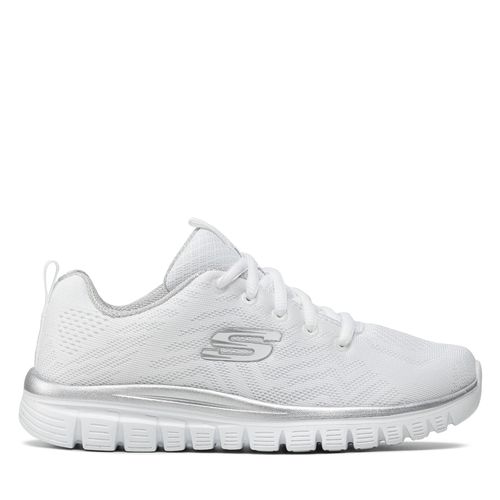 Chaussures Skechers Get Connected 12615/WSL White/Silver - Chaussures.fr - Modalova