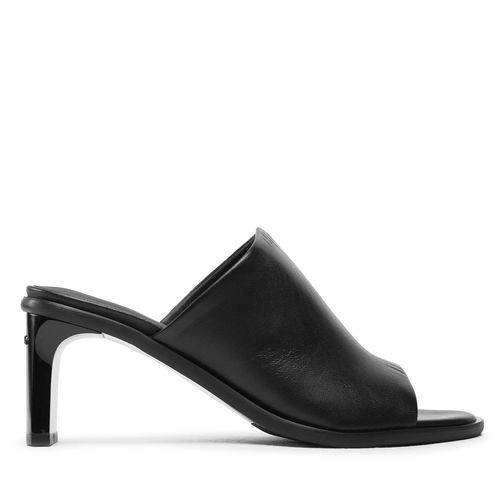 Mules / sandales de bain Calvin Klein Curved Stiletto Mule HW0HW01628 BEH Noir - Chaussures.fr - Modalova