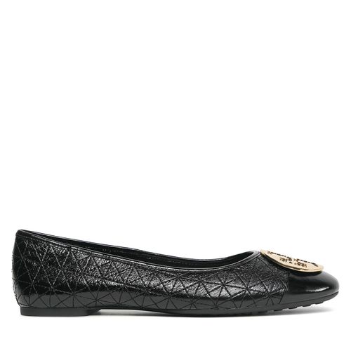Ballerines Tory Burch Claire Quilted Ballet 150824 Perfect Black / Silver / Gold 001 - Chaussures.fr - Modalova