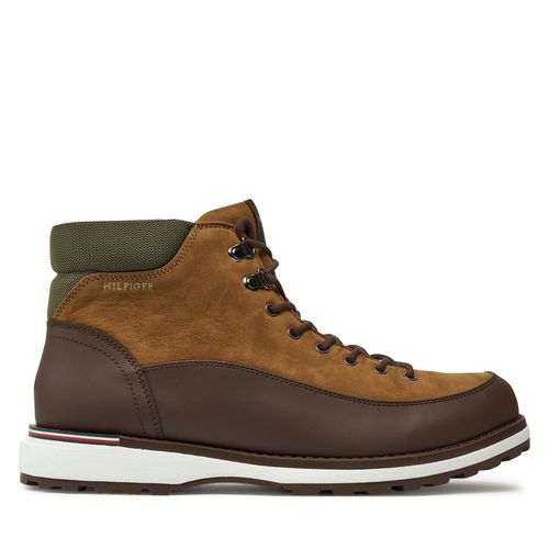 Boots Tommy Hilfiger Corporate Outdoor Nubuck Boot FM0FM05190 Marron - Chaussures.fr - Modalova