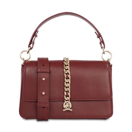 Sac à main Tommy Hilfiger Luxe Leather Crossover AW0AW15289 Rouge - Chaussures.fr - Modalova